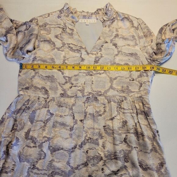 Karlie Abstract Snakeskin Print Long Sleeve Teired Dress Women's Size Medium - Picture 9 of 14